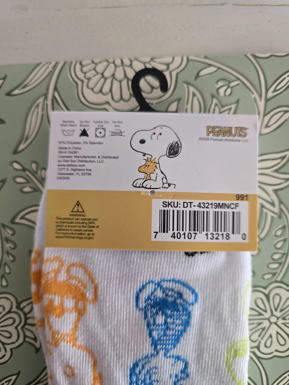 Peanuts Snoopy Crew Socks